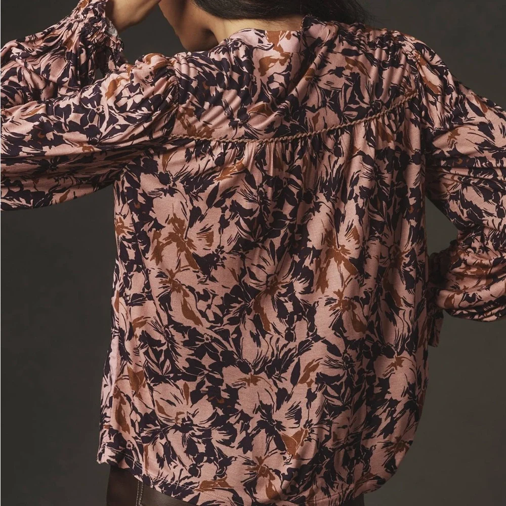 SOLD Anthropologie BI-nk Stephanie Long-Sleeve Top Medium - Picture 3 of 9